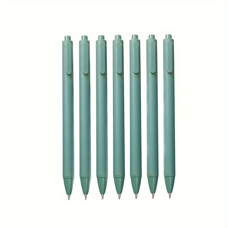 

7 шт. минималистичная нейтральная ручка, для ежедневного письма, офисная шариковая ручка 0,5 мм, ручка для подписи, пишет плавно (черные чернила)