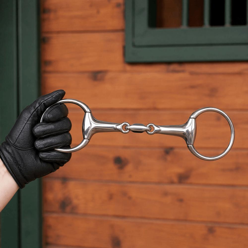 Oval Link Horse Gag Ring Stainless Steel Loose Ring Snaffle Horse Snaffle Bit Horse Control
