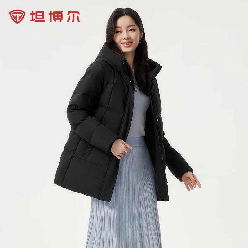 

Tanbol Women s Mid-Length Hooded Thick Down Jacket 190