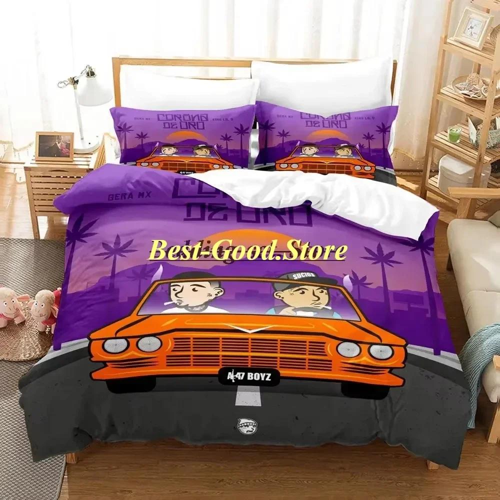 Gera MX Bedding Set Printed Bed Set With Pillowcase Bed Duvet Cover Soft Single Double Queen Super King Size Single Twin Bedroom