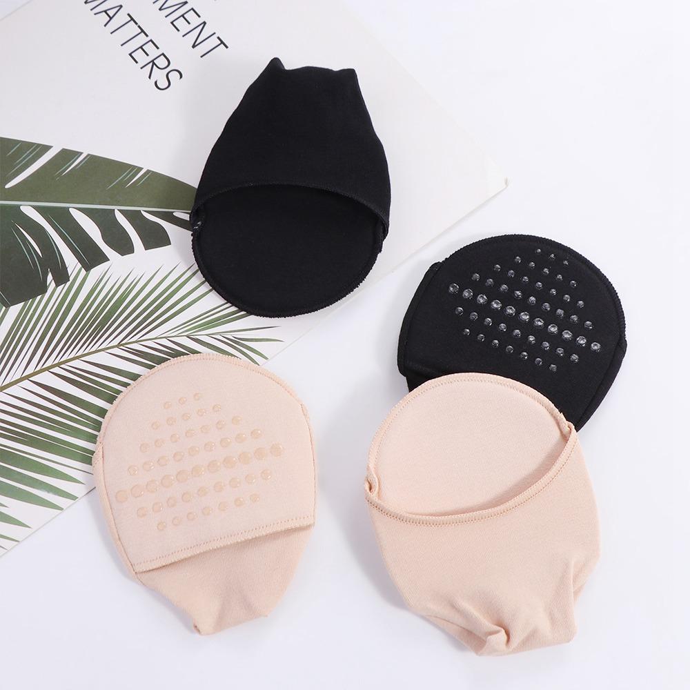 

Elastic Half Feet Socks Silicon Toe Socks Breathable Cotton Hosiery Women чорний
