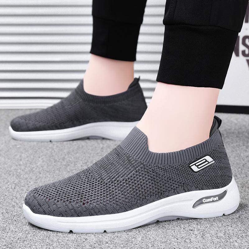 Men's summer non slip casual sports shoes with mesh breathable, soft and comfortable, suitable for sports and fitness walking