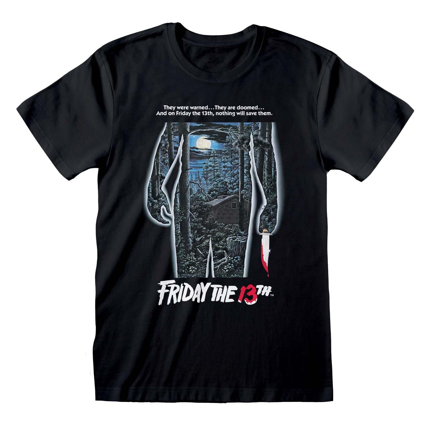 Friday The 13th Poster Official Merchandise T-Shirt MLXL2XL S