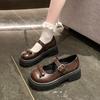 Fashion Bow Lolita Shoes Japanese Mary Jane Shoes Women Vintage Girls Students JK Uniform Platform Shoes Cosplay High Heels Plus Size 40