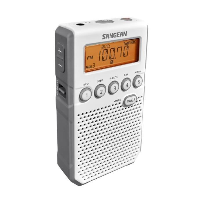 Radio portable - SANGEAN - POCKET 800 - AM/FM - 40 présélections - Haut-parleur de qualité