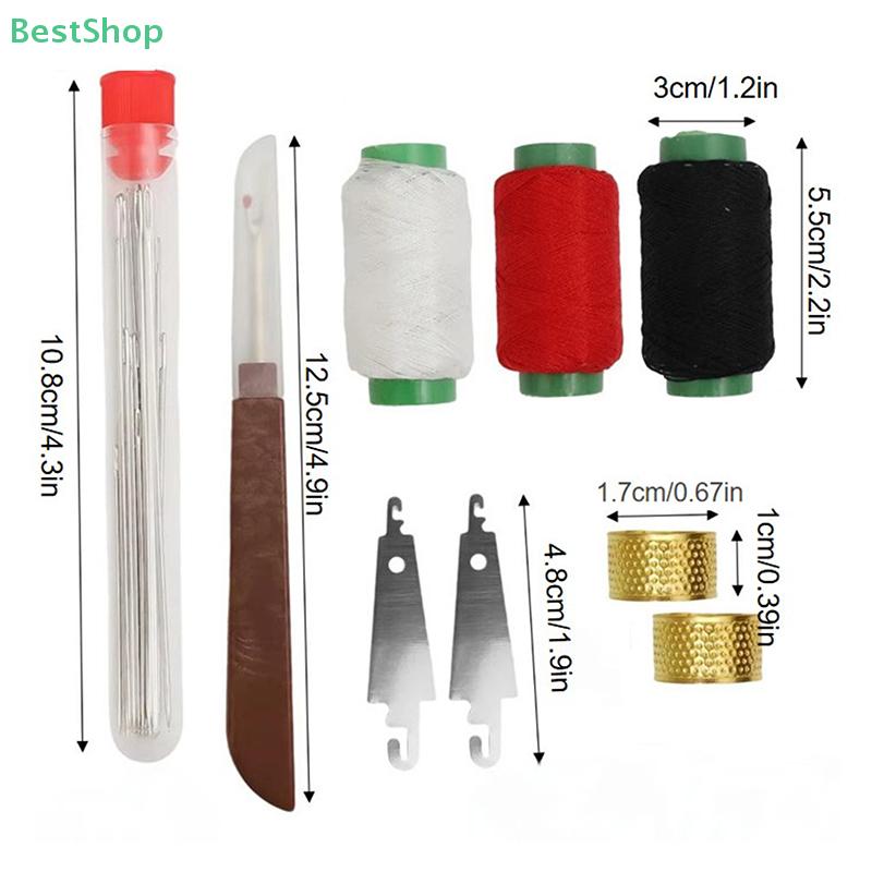 37Pcs Stainless Steel Large Eye Sewing Needles Set With Diverse Practical Tools Home DIY Jewelry Apparel Craft Sewing