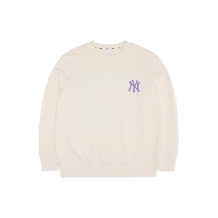 MLB Sweatshirts Unisex White Crew Neck Moderate 3AMTEC724-1 M