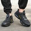 Rotating Button Safety Shoes Men Steel Toe Protection Boots Breathable Lightweight Men Construction Safety Work Shoes Sneakers