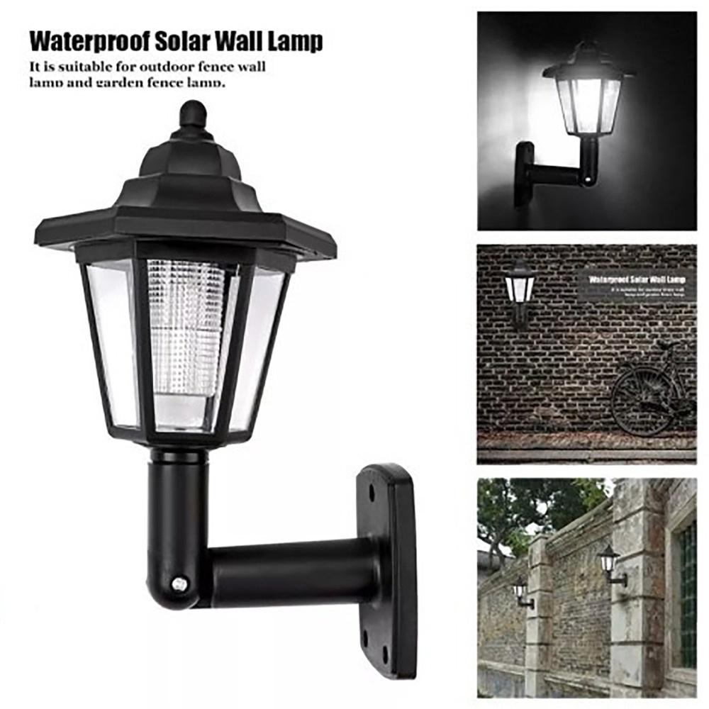Neue 1 Stück Solar Power LED Licht Pfad Weg Wand Landschaft Berg Garten Zaun Lampe