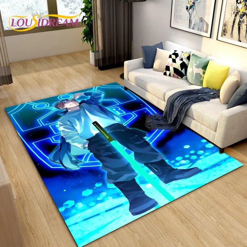 Tapete de área de desenho animado World Trigger Anime, tapete de carpete para sala de estar, quarto, sofá, capacho, decoração, crianças brincam, tapete de chão antiderrapante