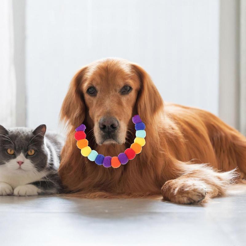 Retro Collar 5Pcs For Pets Adjustable Design Featuring Assorted Color Suitable For Daily Use Or Photo Opportunities
