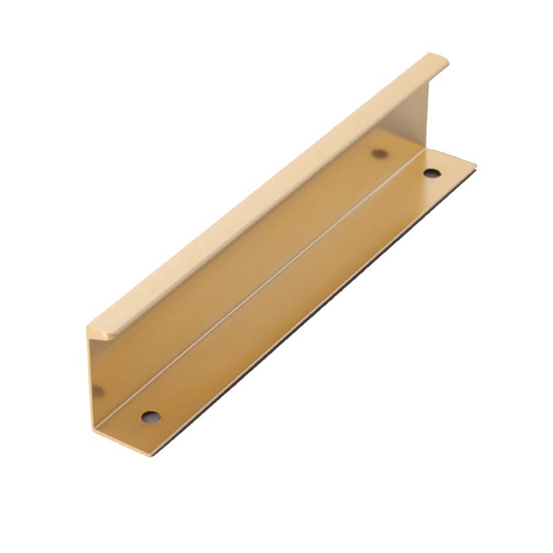 Aluminum Alloy Cabinet Pulls Handles Embedded Wardrobe Drawer Metal Pulls with 15mm Self-Tapping Screw