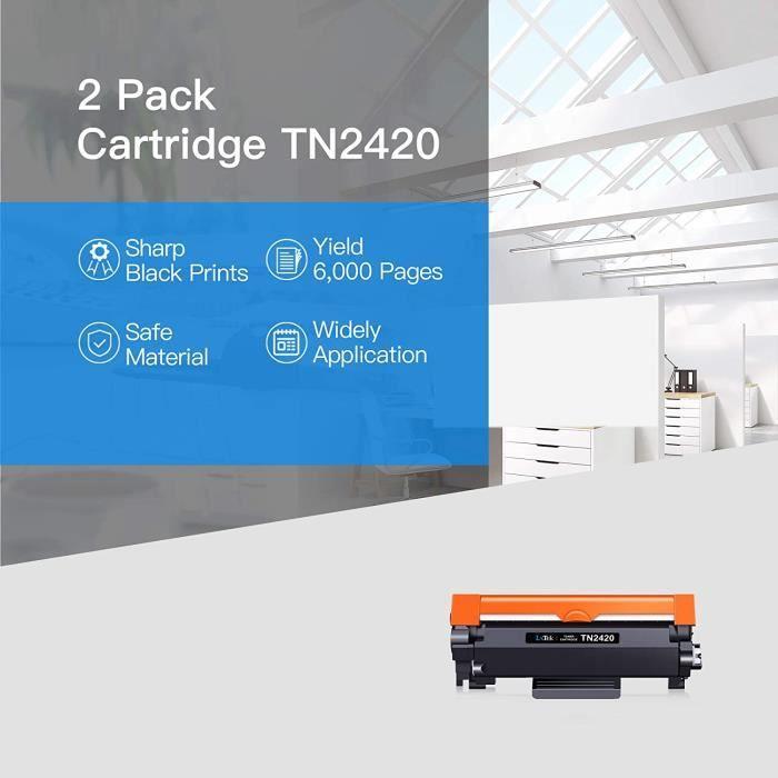 CARTRIDGE PRINTERLxTek Compatible for Brother TN2420 TN2420 TN2410 TN2410 Toner Cartridge for Brother MFCL2710DW HLL2350581
