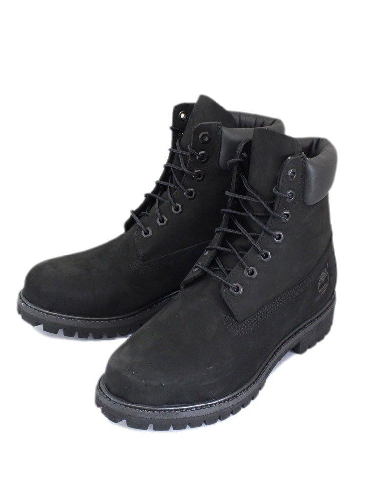 Timberland ICON 10073 Premium Black US 6-inch Boot, Nubuck, TB016, 8.5 (approx. 26.5cm)