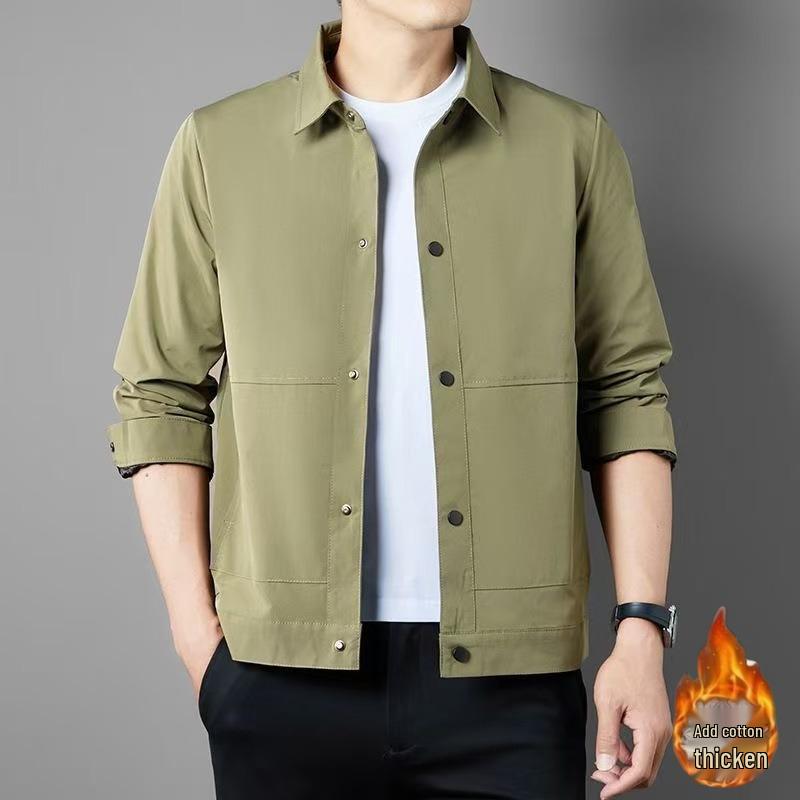 2025 Trendy Men's Casual Lapel Jacket - Spring & Autumn Collection, Youth Fashion