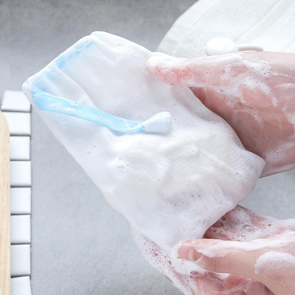Duschgel-Seifenbeutel, Gesichtsnetz, Bad, Nylon, Gesichtshaut-Reinigungswerkzeug, Blasennetz, Körper, handgemachter Schaumbeutel für