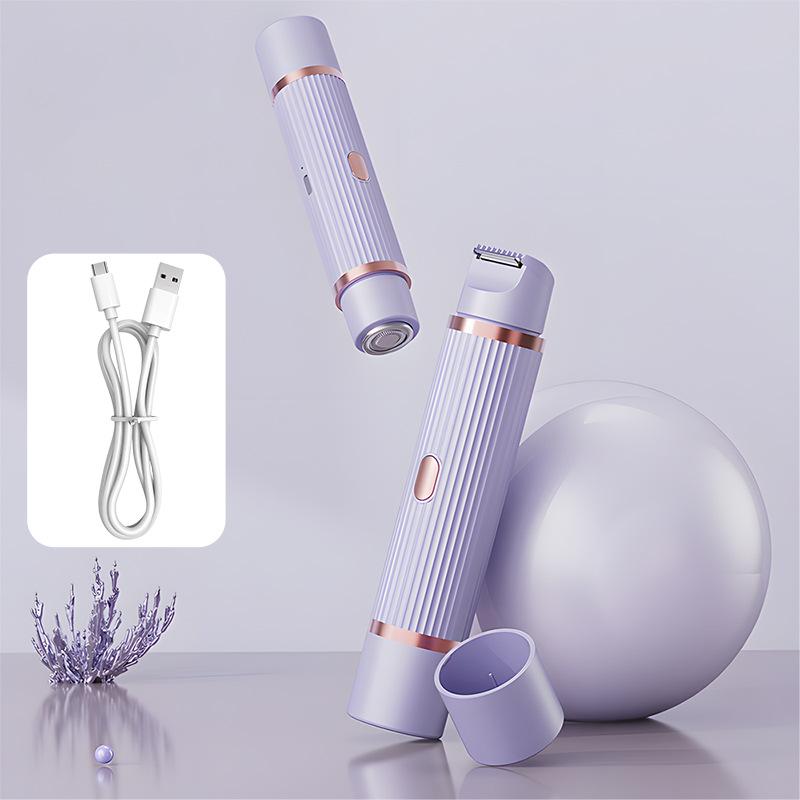 Elektrischer Trimmer Rasierer Damen Wasserdicht Nass- & Trockenanwendung Körperhaartrimmer