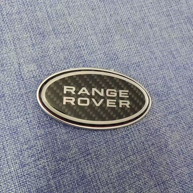 For Land Rover Range Rover Vogue Sport, Carbon Fiber Front Grille Emblem, Evoque, Discovery Sport, Velar, Chery, Rear Trunk Embl ik20