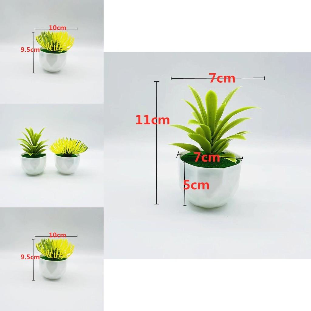 Faux Succulent Desert Plant Pot With Durable Plastic Material For Living Room Decor