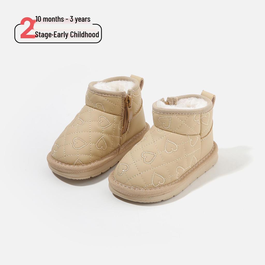 Infant Soft Sole Cotton Snow Boots – Winter Walker Shoes for Boys & Girls