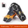 Crampones de Hielo de Acero Inoxidable de 8/10 Dientes para Exteriores: Cubiertas antideslizantes para raquetas de nieve para escalada y senderismo