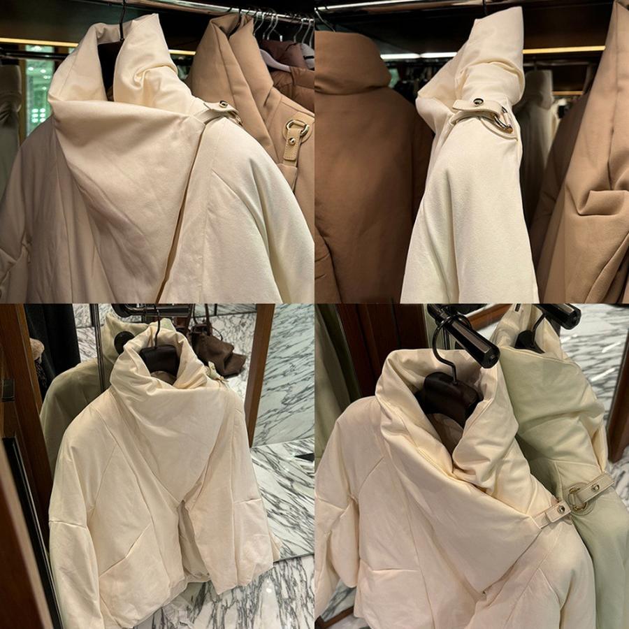 Cute Korean Style Oversized Flap Collar Cotton Jacket for Women Winter New Arrivals Casual Short Coat