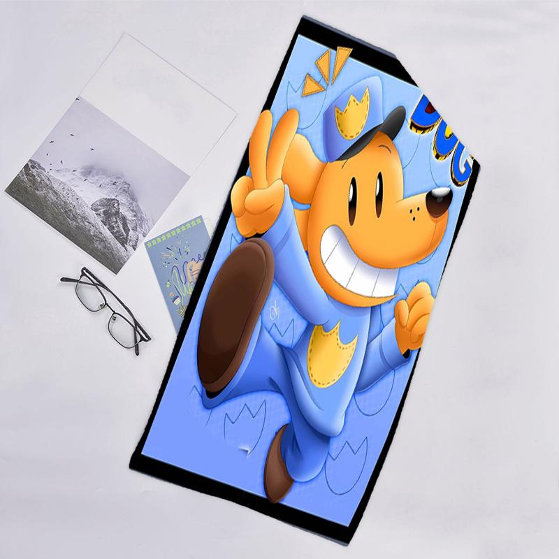 1pc DogMan2 Beach Towel, Beach and Seaside Swimming Pool Equipment, Fashion Pattern, Rectangular, Travel Essentials