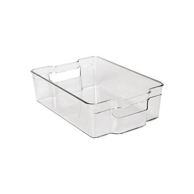 Boîte de rangement pour congélateur à design rayé, joint étanche, boîte de rangement en plastique pour crème glacée, viande, réfrigérateur, contenant alimentaire