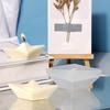 DIY Casting Mold Boat-Shaped Aromatherapy Candle Mold Silicone Crafts Mould, 3D Geometric Candle Mold Candle Decors Tool