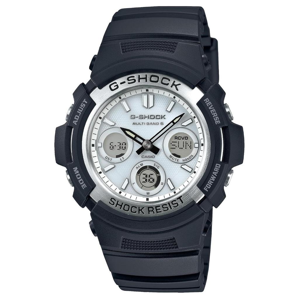 Casio Wristwatch G-Shock Domestic Genuine Product Radio Solar AWG-M100S-7AJF Black