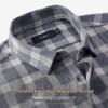 FIRS Men's Brushed Cotton Thickened Long-Sleeve Business Casual Shirt