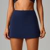 Yoga Skirt Badminton Tennis High Waist Breathable Sweat Skirt Inside Legging