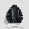 American Street PU Leather Bomber Jacket for Men In Spring and Autumn Trendy Brand Design High-end High Street Jacket for Men