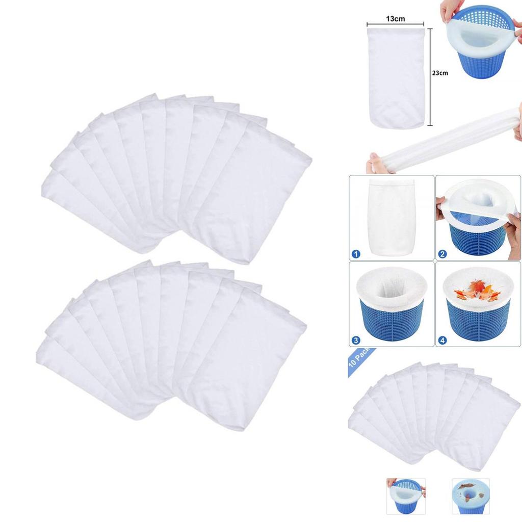 Calze per skimmer per piscina Materiale filtrante Raccolta di polvere e detriti Per la cura della piscina