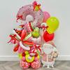 Set de 57 ballons Thème Grinch de Noël Chiffre Rose Père Noël Bonbon Ballon Aluminium Kit Arche Anniversaire 1-9 ans Fête de Noël Décoration