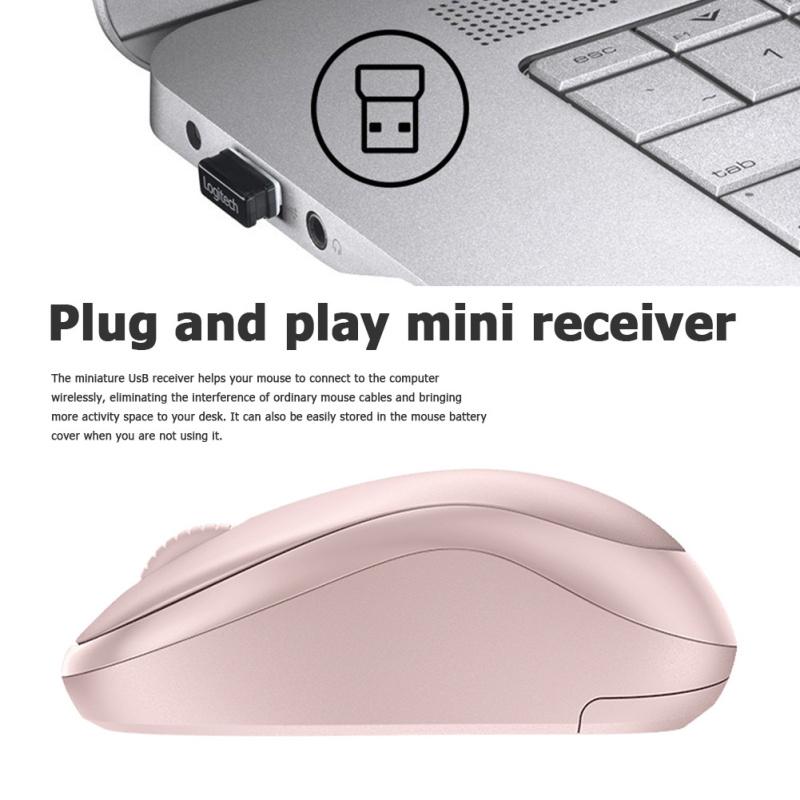Logitech M221 Wireless Mouse Silent 3-button 1000dpi With 2.4ghz Optical Computer Mouse With USB