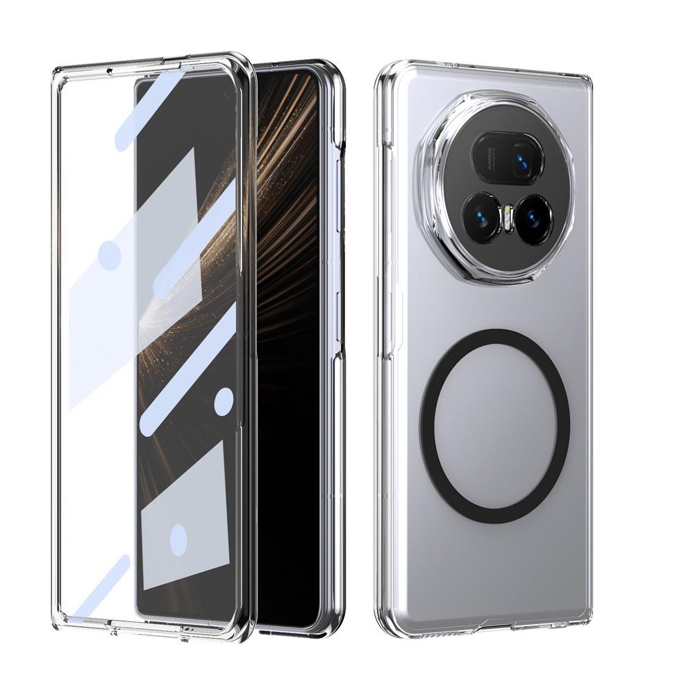 Metal Camera Edge Buttons Magnet Adsorption Tempered Glass Protect Case For Honor Magic V 5 V5 MAGIC V3 Camera Protection Cover
