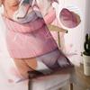 Valentine Love Dog Tüllvorhänge für Wohnzimmer, durchsichtiger Vorhang für Schlafzimmer, Küche, Jalousien, Voile-Vorhänge