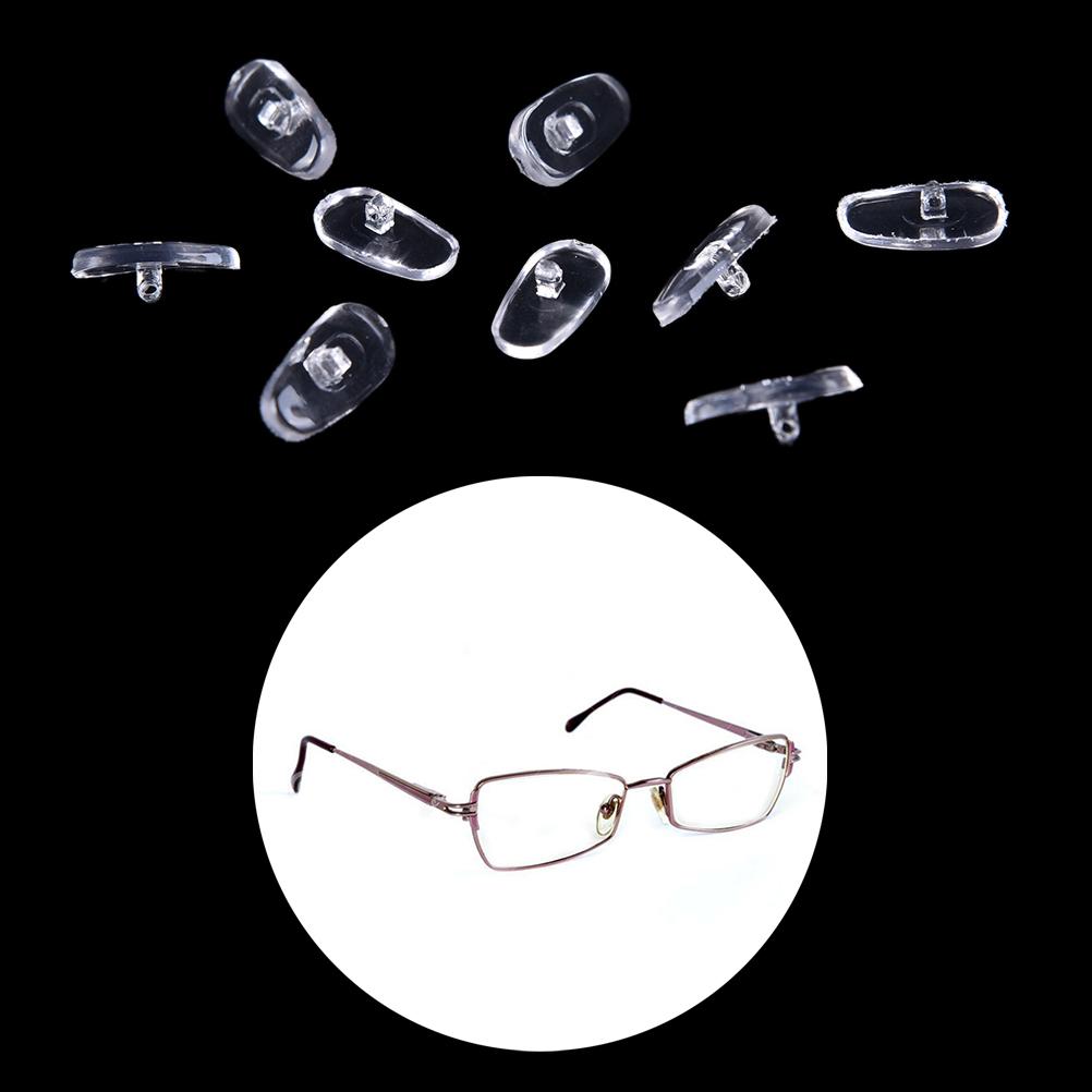 50Pairs/set Brand New Oval Silicone Nose Pads On Glasses Embedding Cassette Anti-Slip Accessories For Frameless Eyeglasses