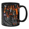 Tool Pattern Design Mechanic Coffee Mug Wrench Pattern 2D Flat Print Water Cup 325ML 11oz Ceramic Creative Tea Cup Gifts for man