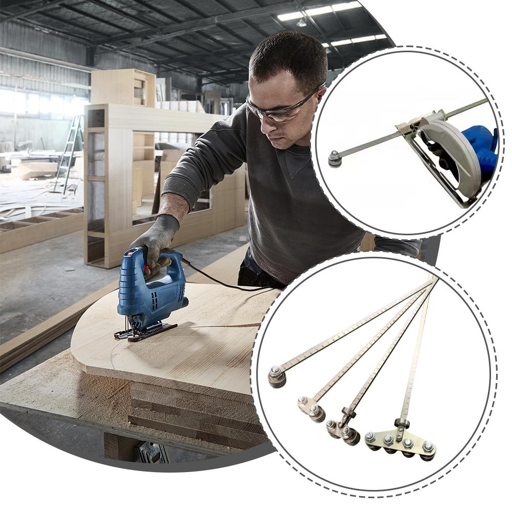 Upgrade Single/Double/Inline Bearing Circular Saw Guide Ruler Electric Saw Positioning Caliper Multi-Purpose Woodworking Tool