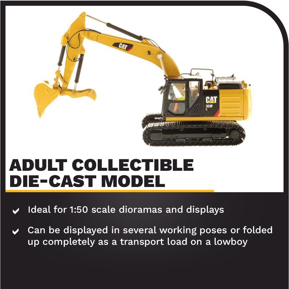DM85924 Highline Series Cat 323F L Hydraulic Excavator 1/50