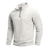 Men S Stand Collar Half Zip Long Sleeve Pullover Fleece Sweatshirt Casual