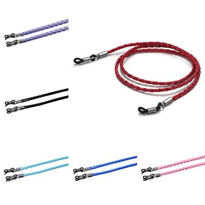 Fashion Glasses Rope Non Slip Glasses Decorative Chain PU Fried Dough Twists Rope Glasses Rope Packaging Glasses Accessories