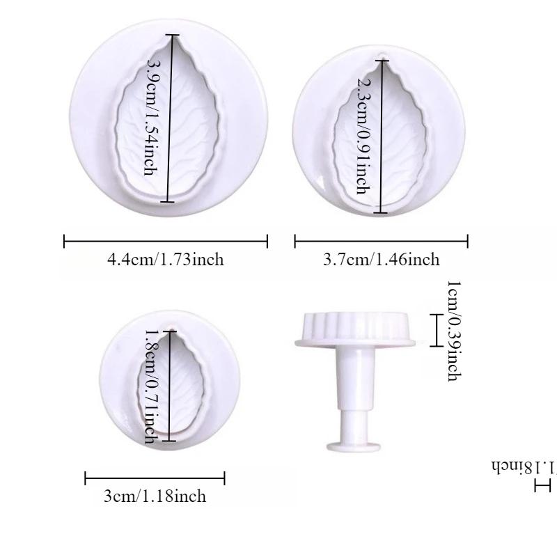Rose leaf spring mold Simulated leaf cutting mold Pastry and cake decoration tools Rose leaf shaped biscuit mold Baking tools