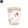 Pink Butterfly Flower Fairy Theme Disposable Tableware Plates Cups Napkins Girls Birthday Party Wedding Baby Shower Decor