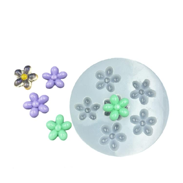 

Силіконова колекція форм для рукоділля 6 квіткових дизайнів Пелюстка троянди Шишка Цвітіння Жаростійка Гнучка Для створення DIY прикрас