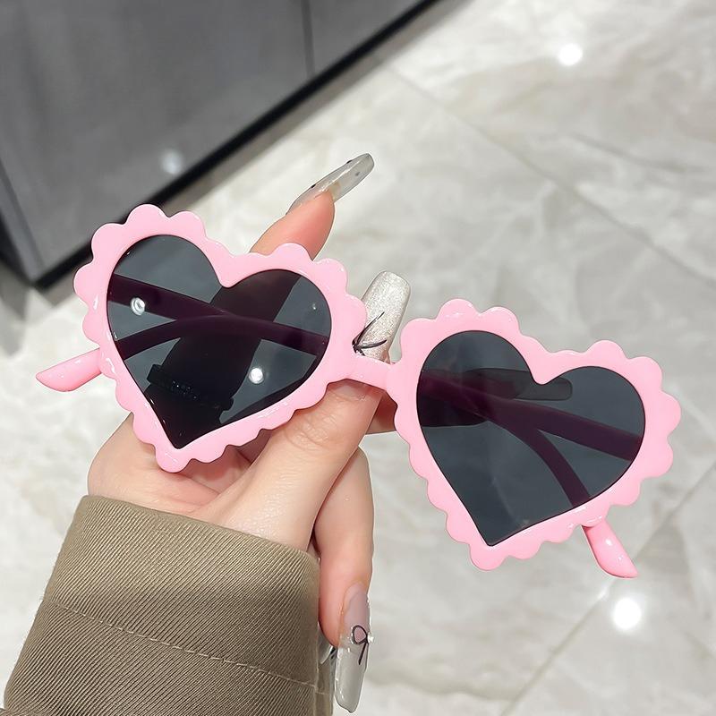 Gafas de Sol Divertidas de Dibujos Animados para Bebé con Forma de Corazón y Amor Verano Niños Niñas Protección Ocular UV400 Gafas de Sol para Exteriores en la Playa para Niños