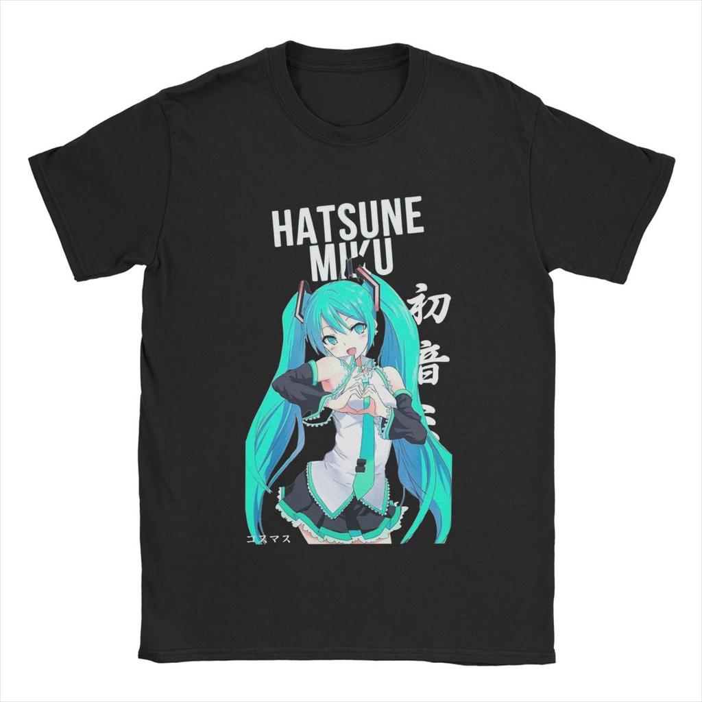 25 New Fashion Popular T-Shirt Unisex Crew Neck Short Sleeve T-Shirt Hatsune Miku Anime Cotton Print T-Shirt Y2K