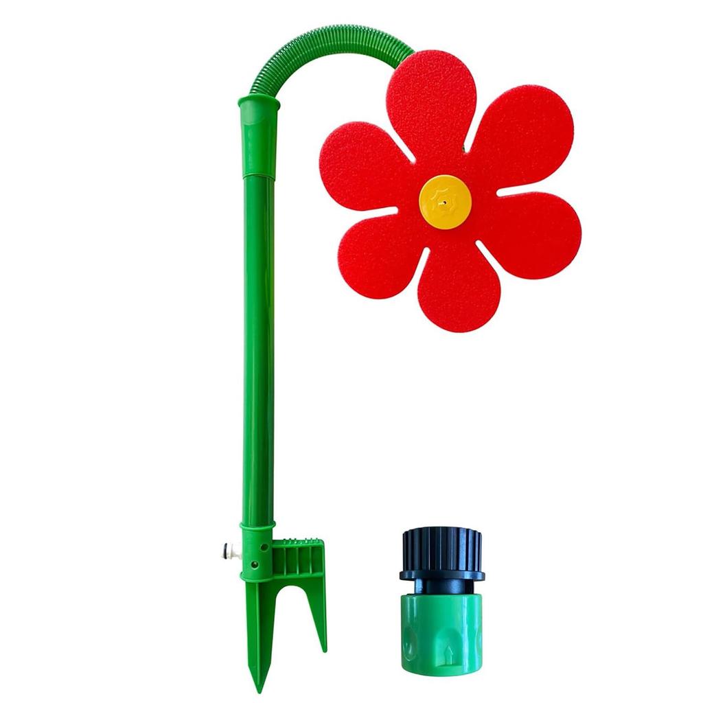 41.73'' Plastic Kids Crazy Daisy Water Sprinkler Dual-Pin Design Easy To Install for Backyard Lawn Garden Watering& Dogs Playing
